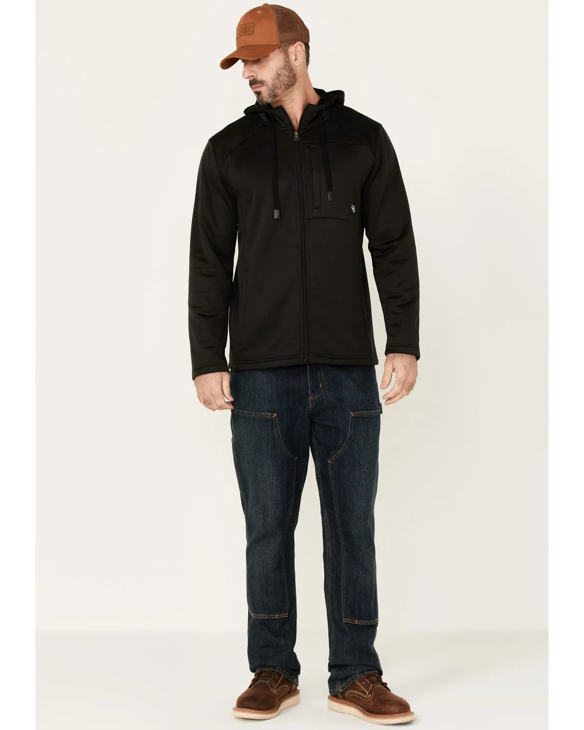 Product Name:  Hawx Men's Merrick Grid Back Zip-Front Fleece Hooded Work Jacket