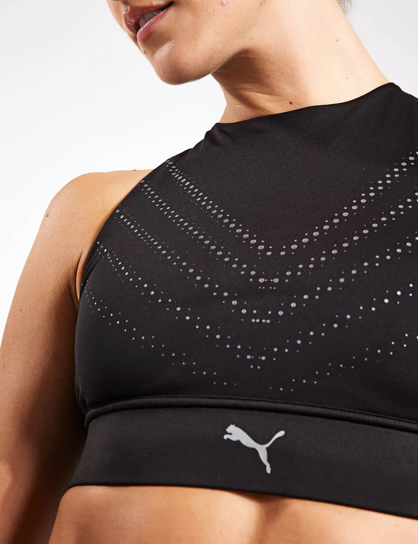 PUMA PWR Ultraform Graphic Bra - Black