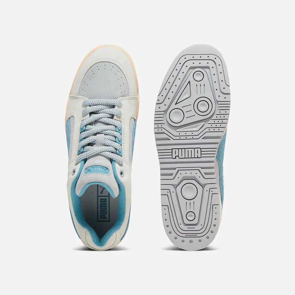 PUMA Slipstream LO Texture Sneakers - Cool Mid Gray-Sedate Gray-Chestnut Brown