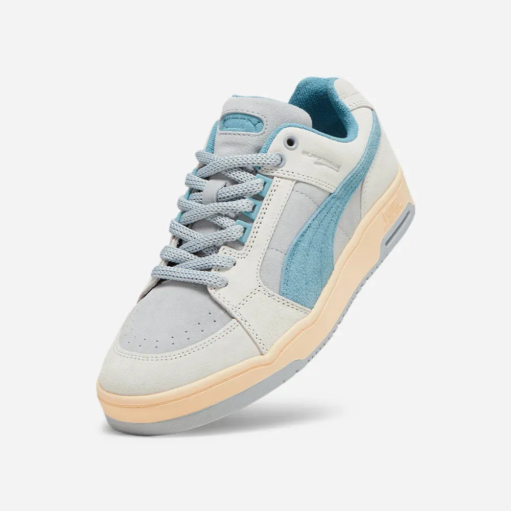 PUMA Slipstream LO Texture Sneakers - Cool Mid Gray-Sedate Gray-Chestnut Brown