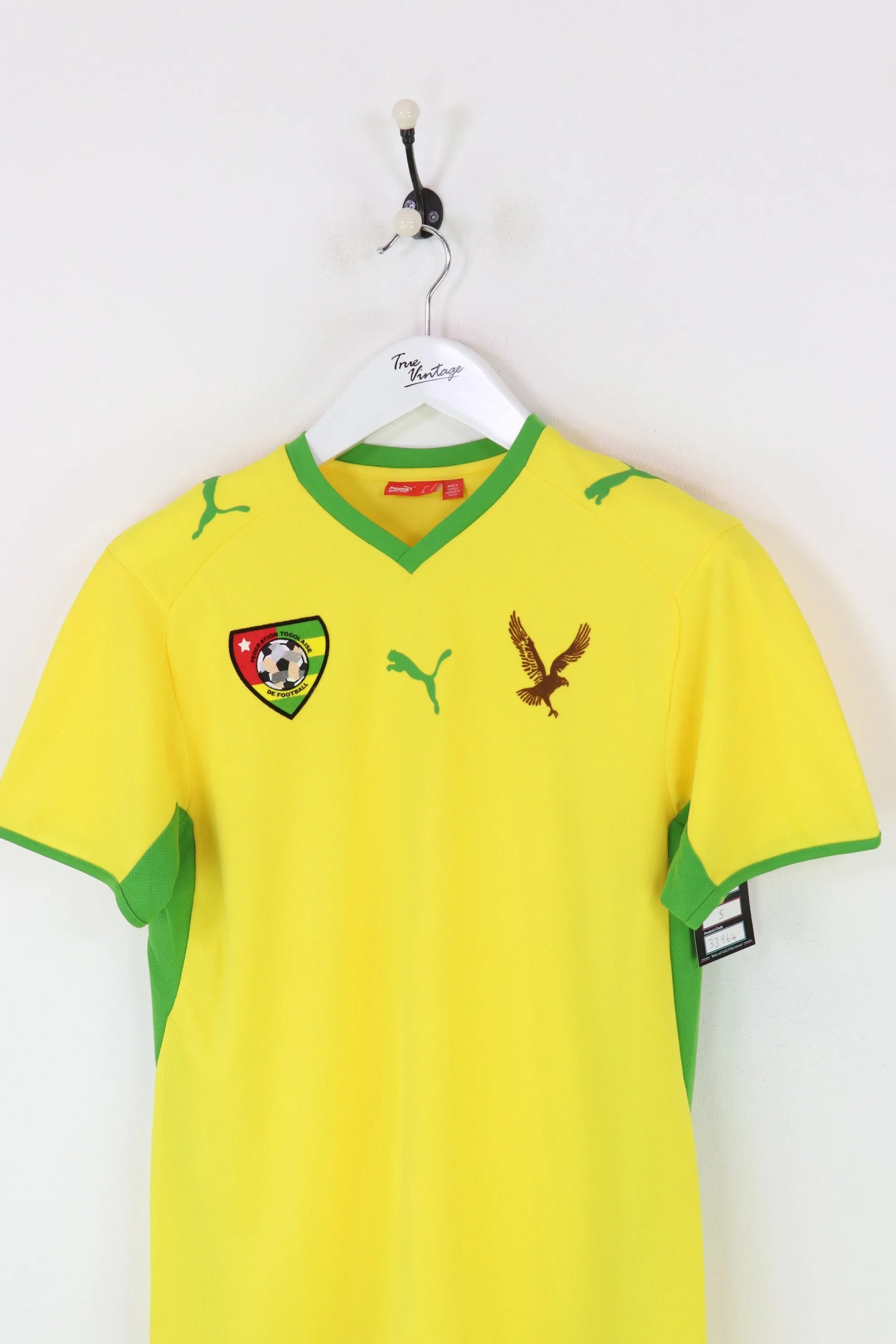 Puma Togo Football Shirt Yellow Small