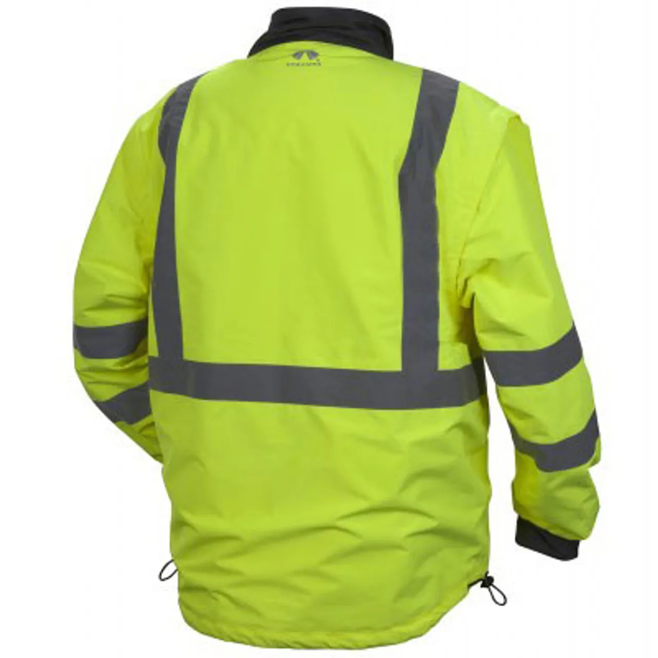 Pyramex Class 3 Hi Vis Lime Weather Resistant 4-in-1 Reversible Jacket with Zip Off Sleeves RJR3410