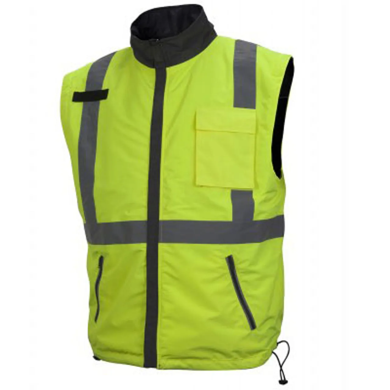 Pyramex Class 3 Hi Vis Lime Weather Resistant 4-in-1 Reversible Jacket with Zip Off Sleeves RJR3410