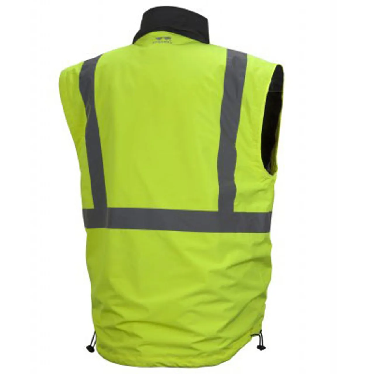 Pyramex Class 3 Hi Vis Lime Weather Resistant 4-in-1 Reversible Jacket with Zip Off Sleeves RJR3410