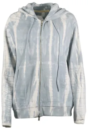 RAQUEL ALLEGRA TIE DYED COTTON BLEND HOODIE UK 8