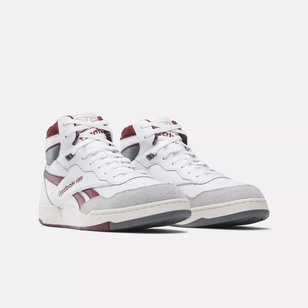 Reebok BB 4000 2 Mid - White / Classic Maroon / Pure Grey