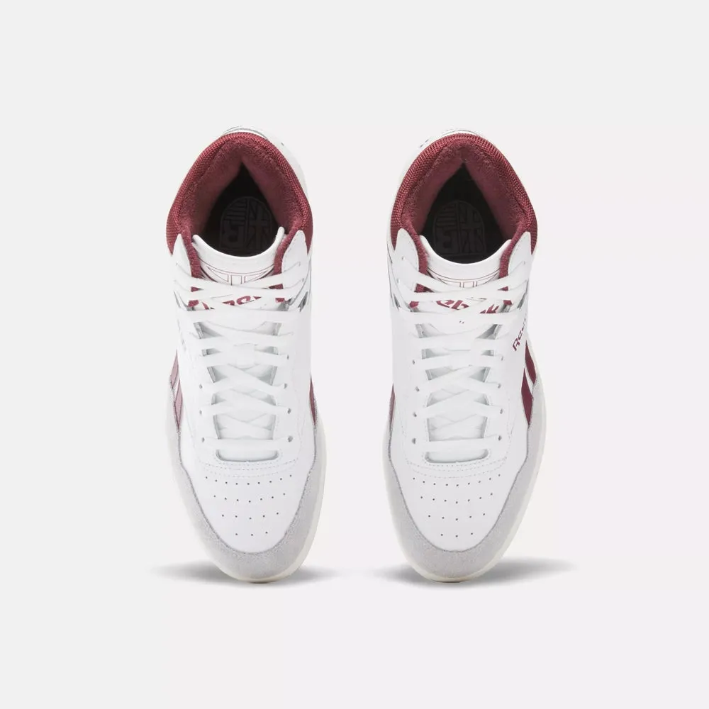 Reebok BB 4000 2 Mid - White / Classic Maroon / Pure Grey