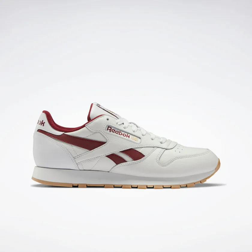 Reebok CL Leather Porcelain / Merlot / Reebok Rubber Gum-04