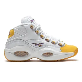 Reebok Question Mid - White / Yellow Thread / Ultraviolet