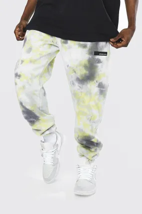 Regular Official Man Tie Dye Zip Joggers | boohooMAN UK