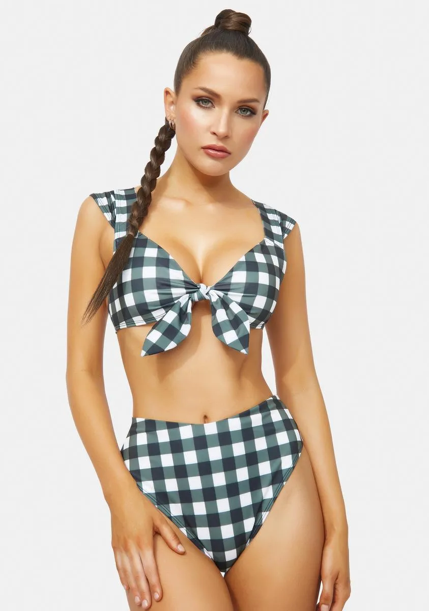 Remember This Forever Gingham Bikini Set-