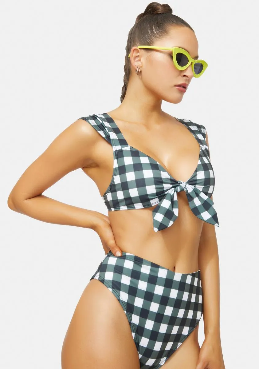 Remember This Forever Gingham Bikini Set-