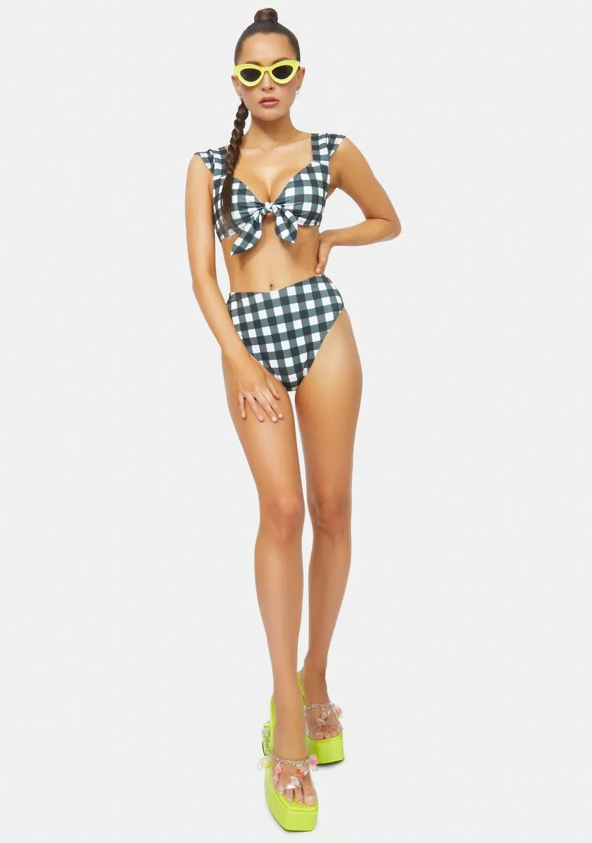 Remember This Forever Gingham Bikini Set-