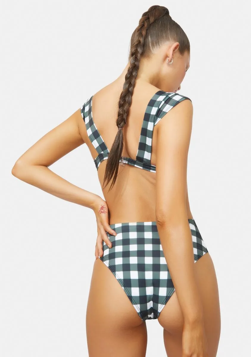 Remember This Forever Gingham Bikini Set-