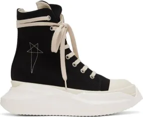 Rick Owens DRKSHDW Black Abstract Sneakers