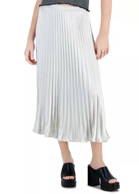 Rose Pleated Skirt - Pewter