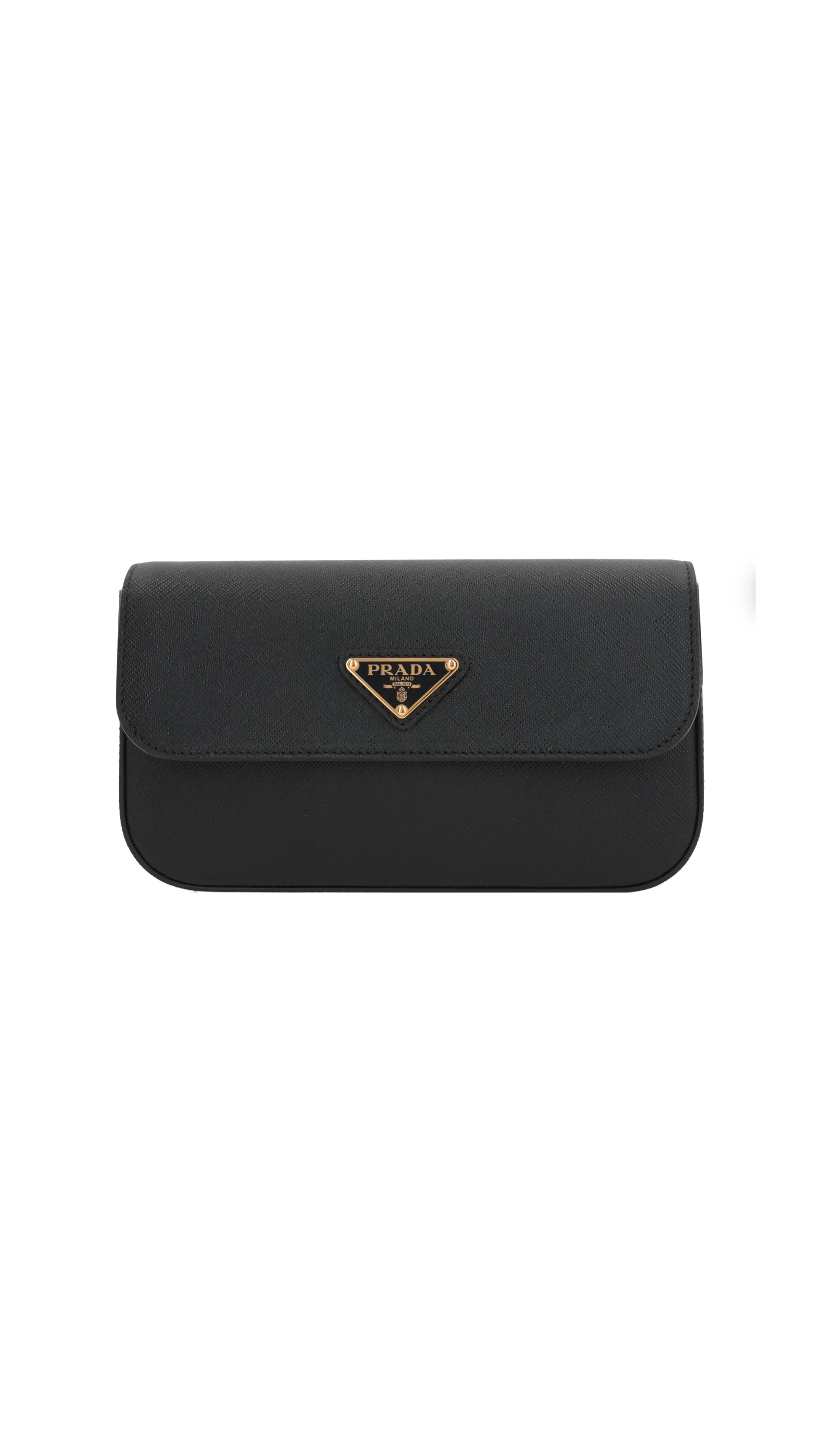 Saffiano Leather Mini-bag - Black