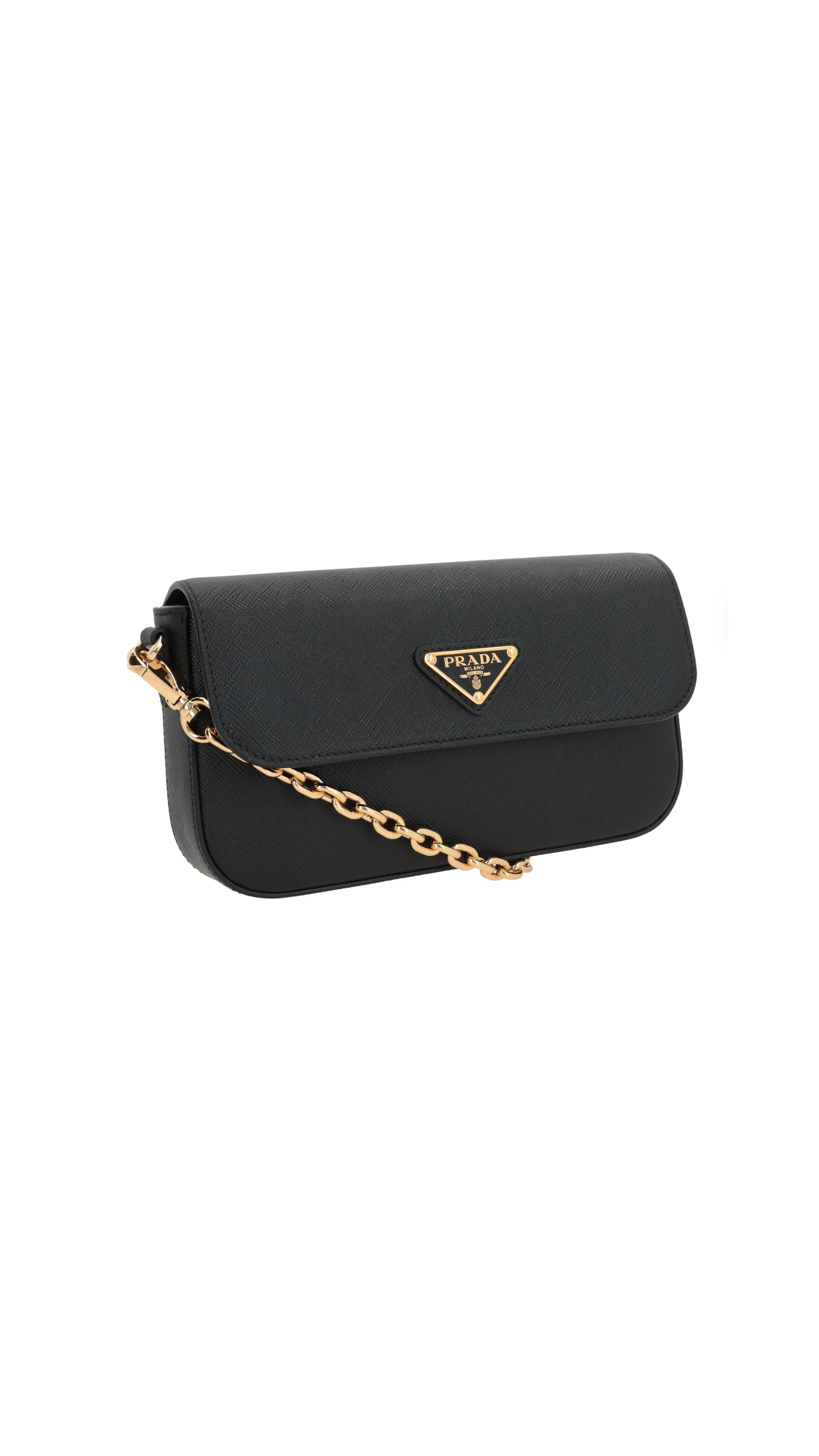 Saffiano Leather Mini-bag - Black