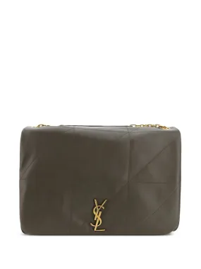 Saint Laurent Jamie geometric-panelled shoulder bag - Green