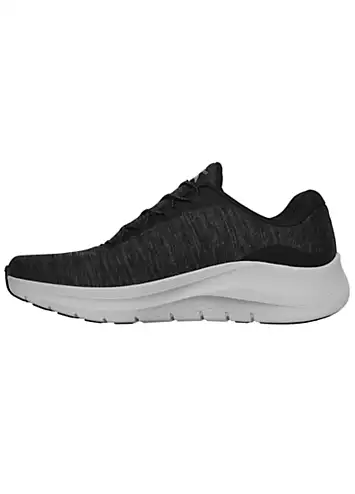 Skechers Mens Black Mesh/Grey Trim Arch Fit 2.0 Trainers | Grattan