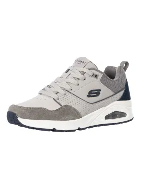 Skechers Uno Retro One Leather Trainers - Grey