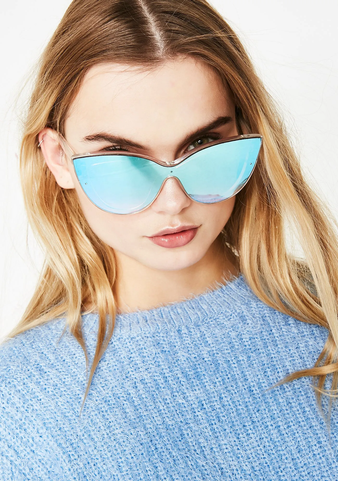 Space Sparkle Mirror Sunglasses-