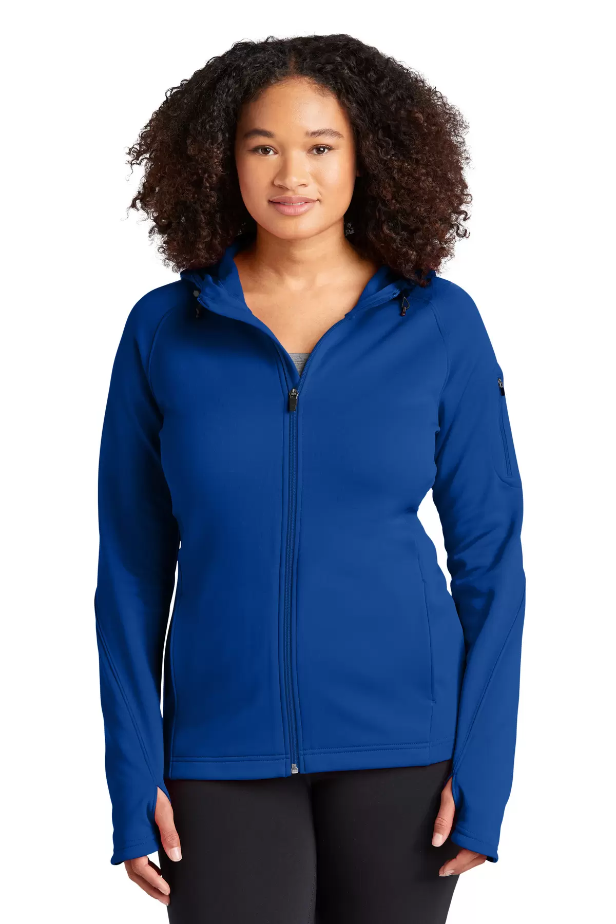 Sport Tek Ladies Tech Fleece Full Zip Hooded Jacket L248 SKU: L248