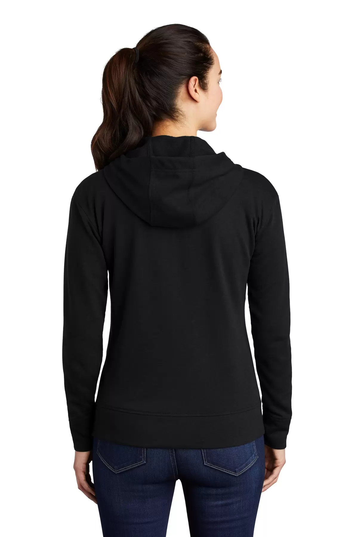 Sport Tek LST293 Sport-Tek    Ladies PosiCharge    Tri-Blend Wicking Fleece Full-Zip Hooded Jacket SKU: LST293