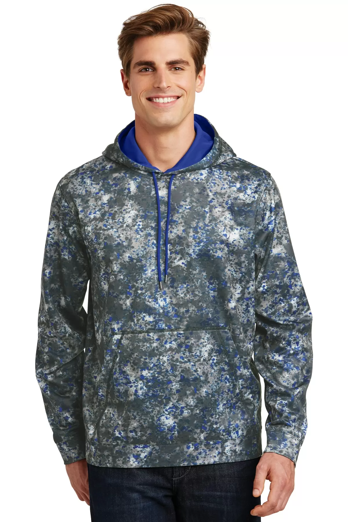 Sport Tek ST230 Sport-Tek Sport-Wick Mineral Freeze Fleece Hooded Pullover SKU: ST230