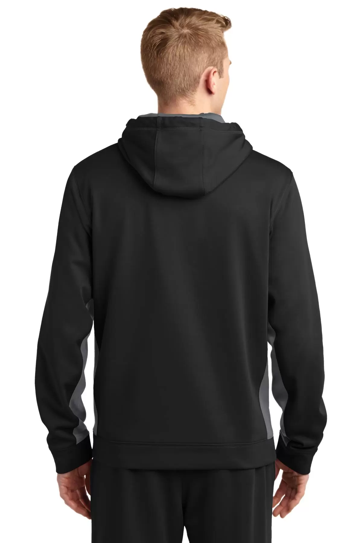 Sport Tek ST235 Sport-Tek Sport-Wick Fleece Colorblock Hooded Pullover SKU: ST235