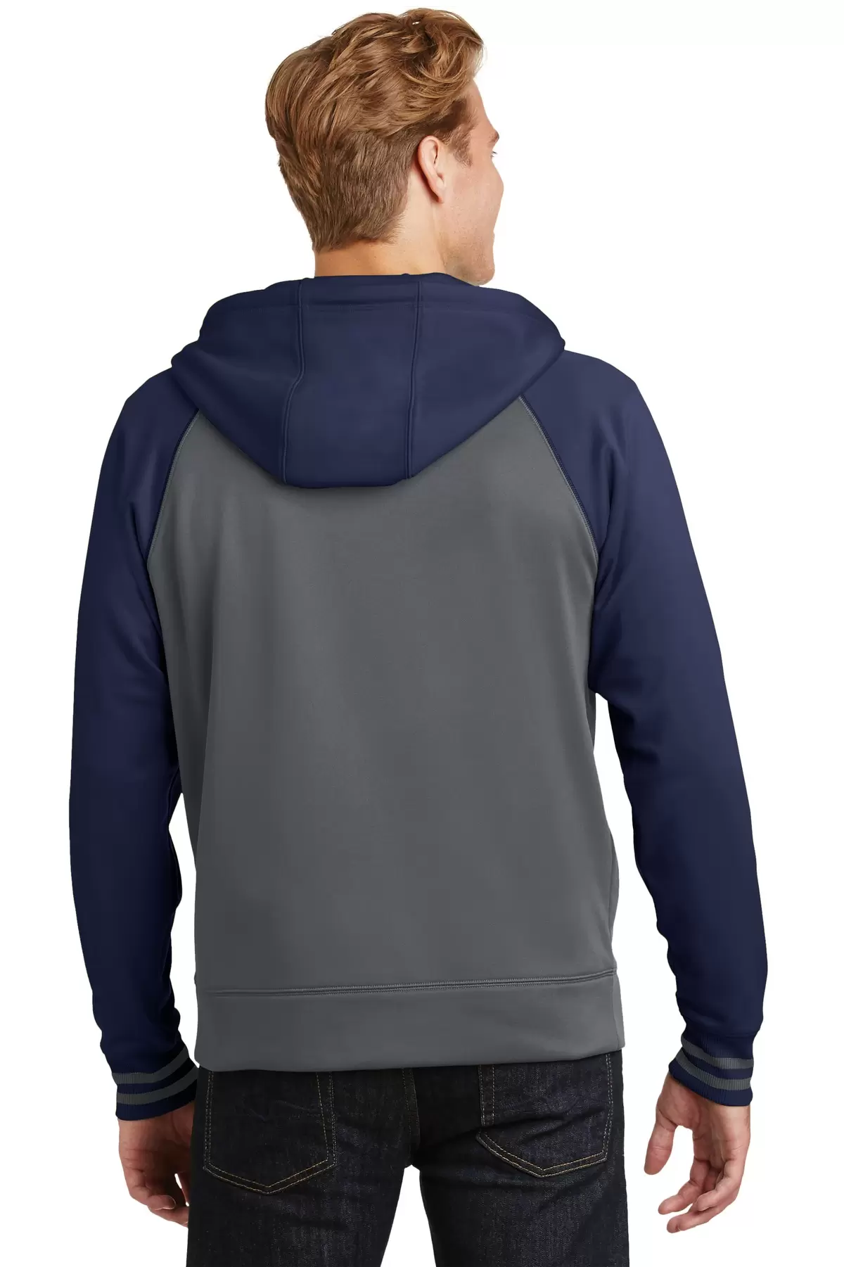 Sport Tek ST236 Sport-Tek Sport-Wick Varsity Fleece Full-Zip Hooded Jacket SKU: ST236