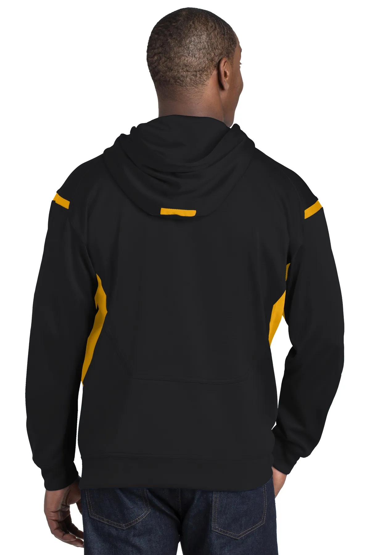 Sport Tek TST246 Sport-Tek Tall Tech Fleece Colorblock  Hooded Sweatshirt SKU: TST246