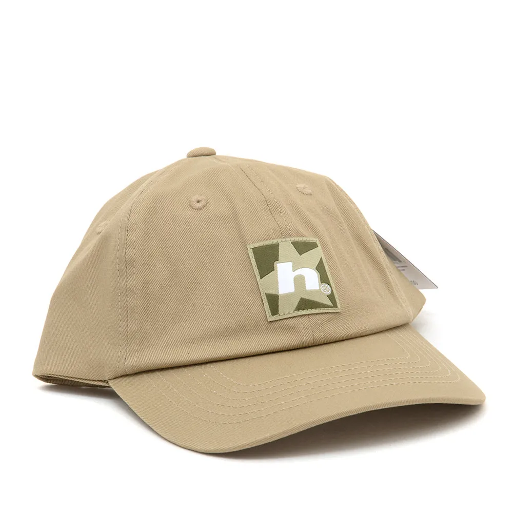 Star Box 6 Panel Strapback Hat (Stone)