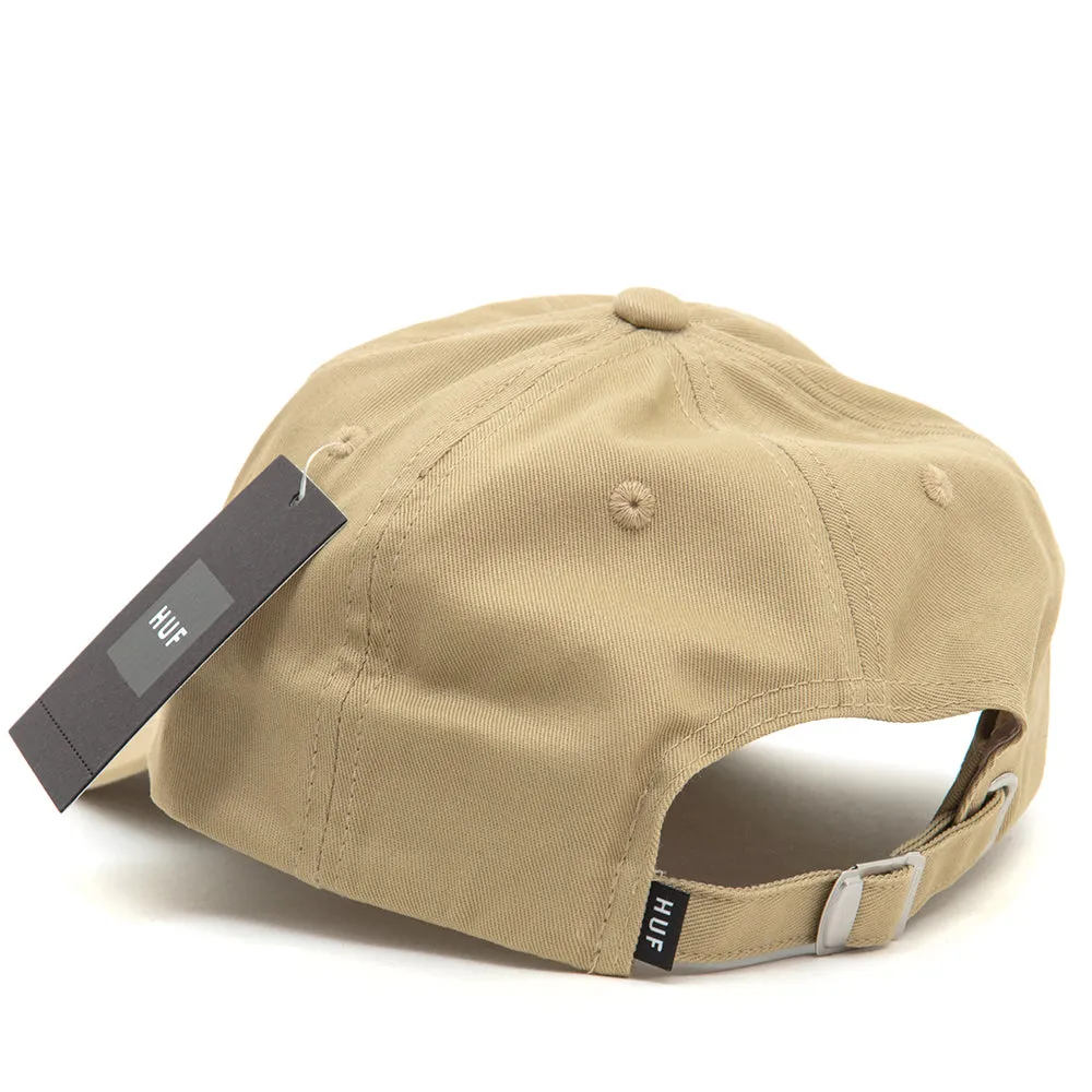 Star Box 6 Panel Strapback Hat (Stone)