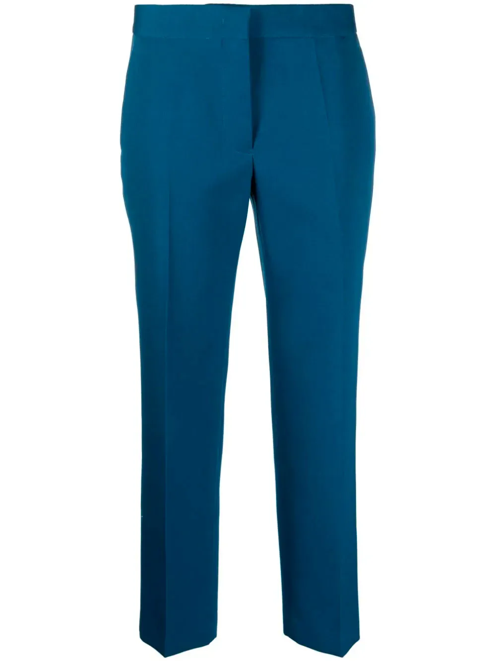 Straight-leg wool trousers