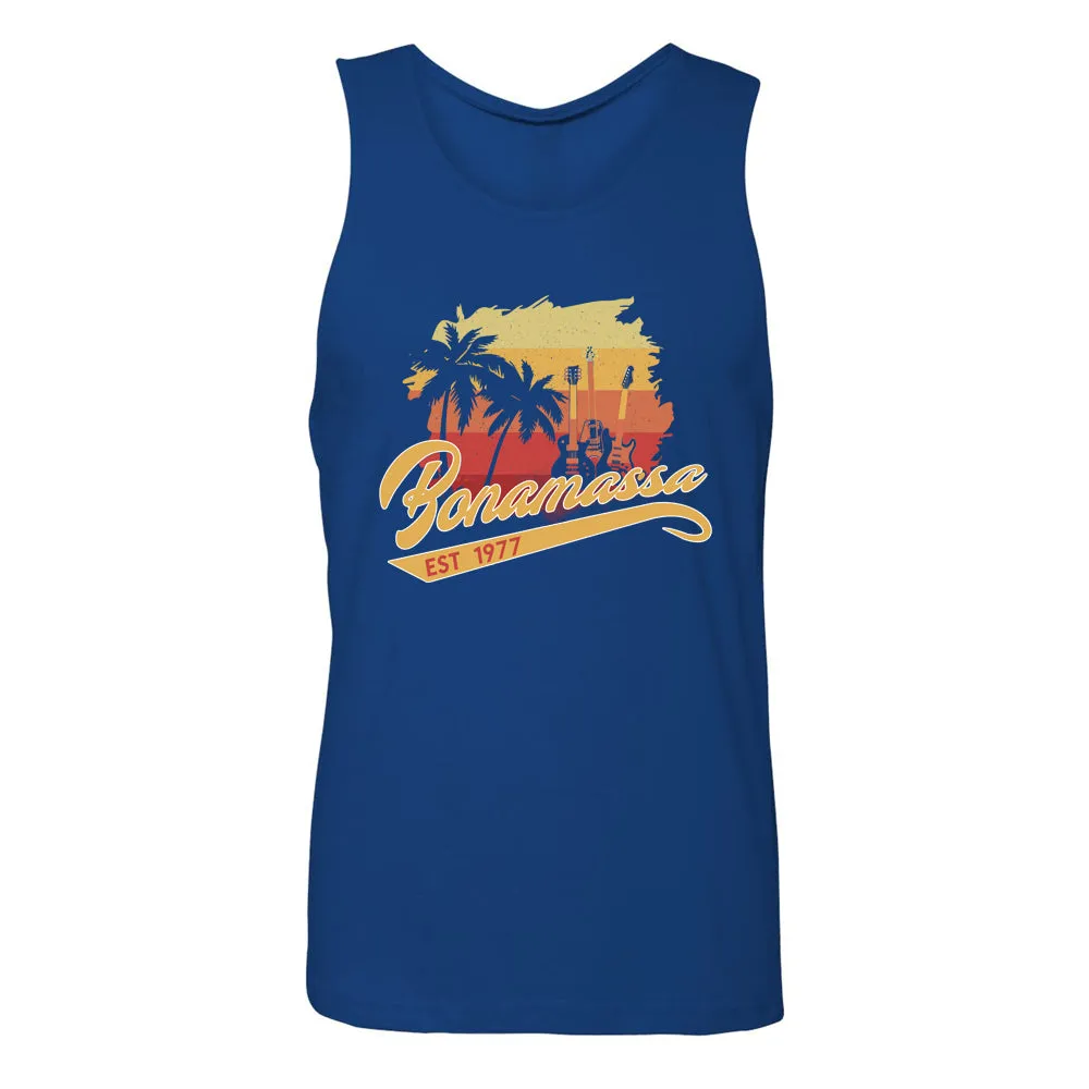 Sunset Tropical Blues Tank  (Men)