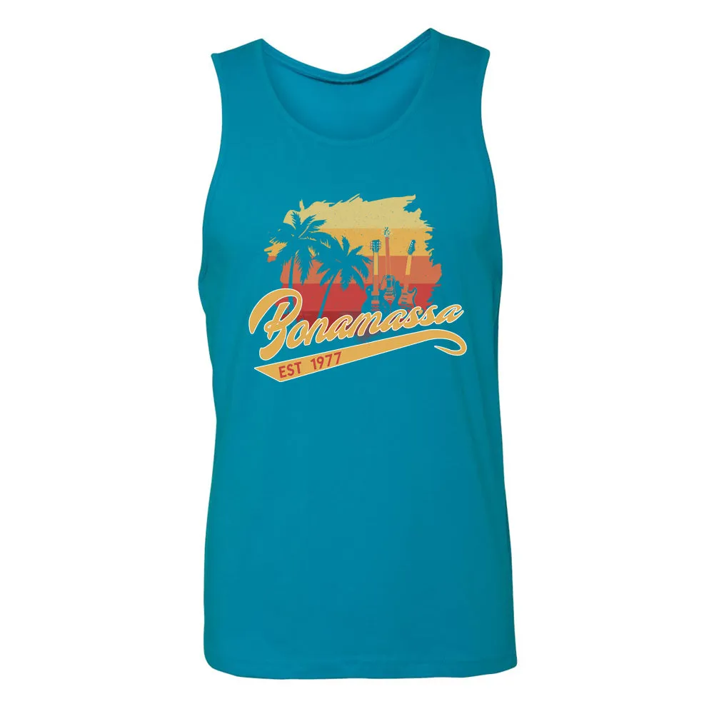 Sunset Tropical Blues Tank  (Men)