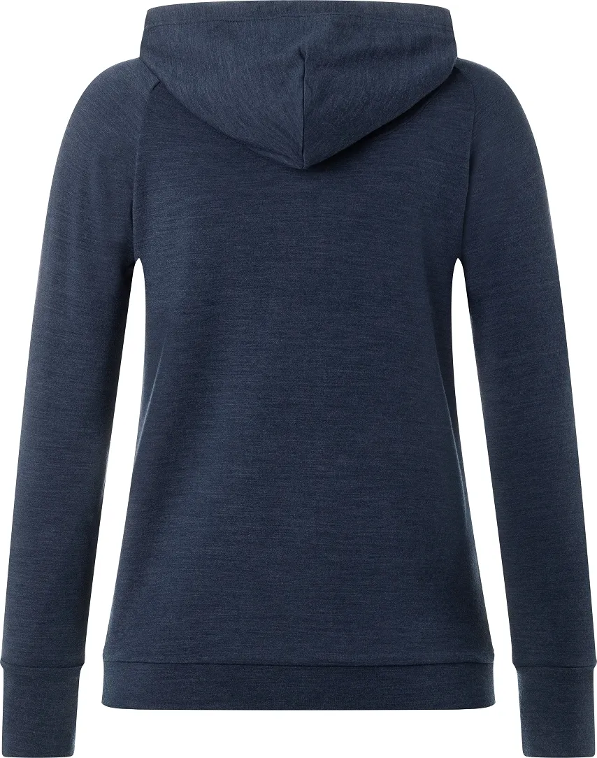 super.natural Women's Essential Zip Hoodie Blue Iris Melange | Buy super.natural Women's Essential Zip Hoodie Blue Iri