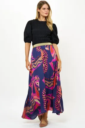 SWING SKIRT - ARABIA NAVY