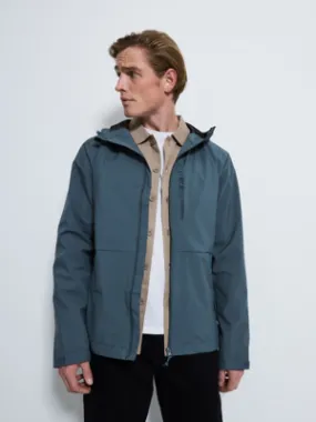 Teal Lightweight Hooded Jacket | Men | George at ASDA