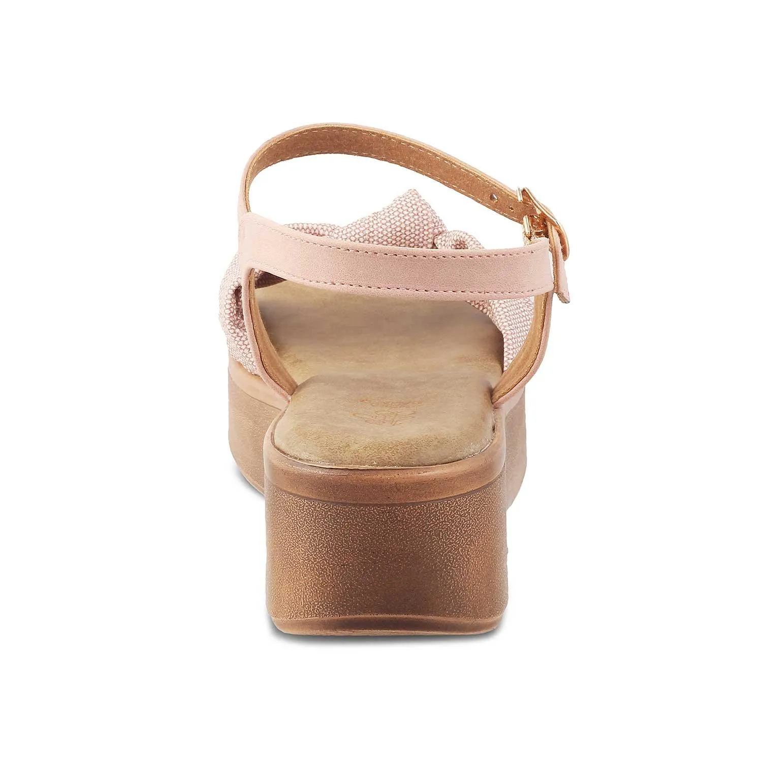 The Brera Pink Women's Platform Wedge Sandals Tresmode