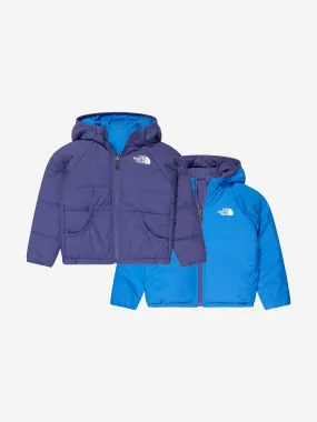 The North Face Kids Reversible Perrito Hooded Jacket in Blue