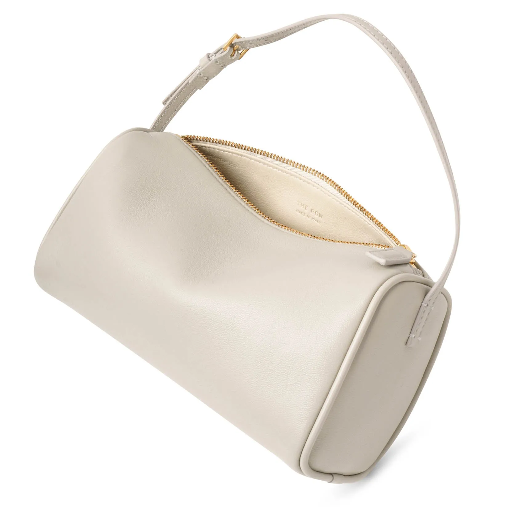 The Row 90's light grey leather bag