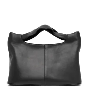 The Row Camdem black leather bag