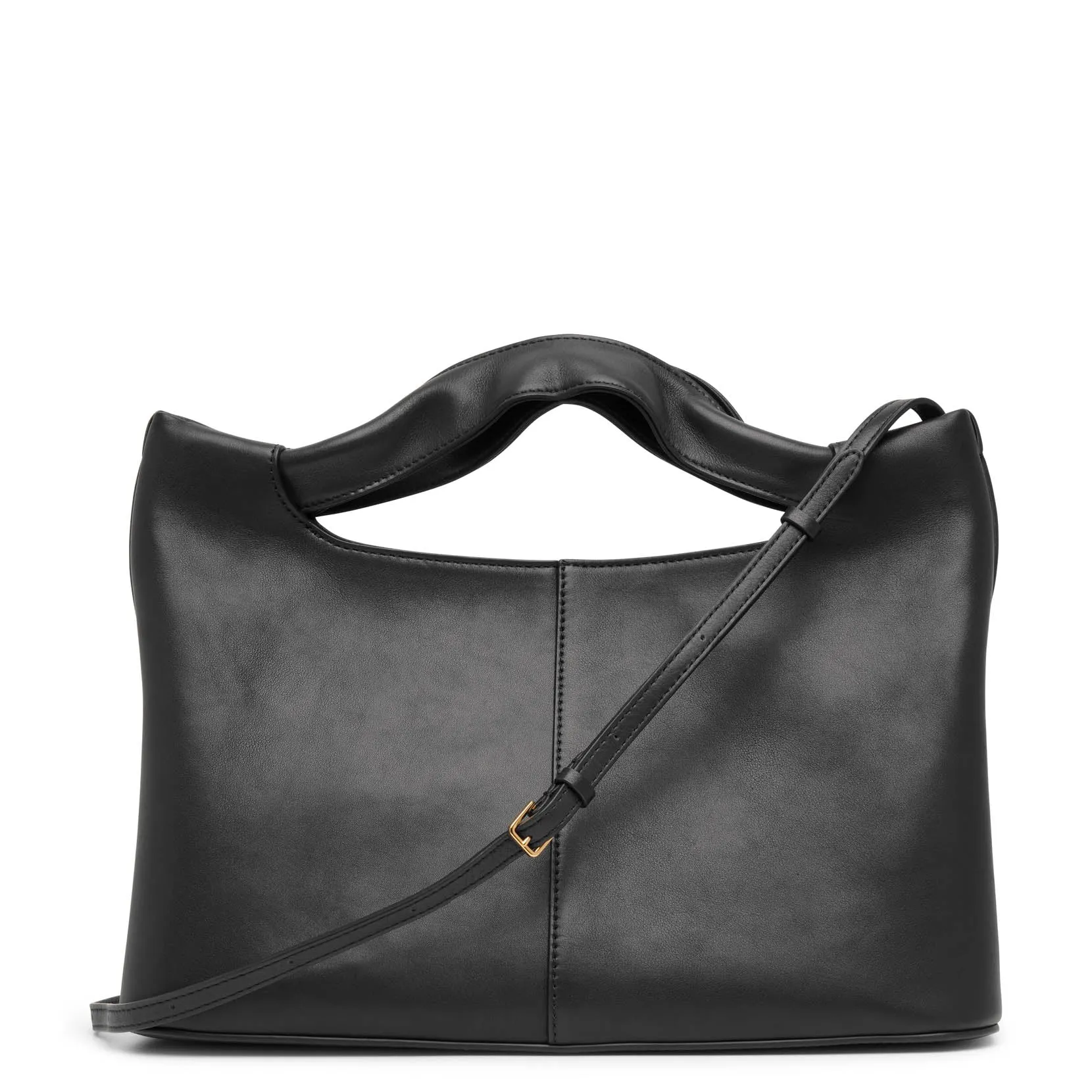 The Row Camdem black leather bag