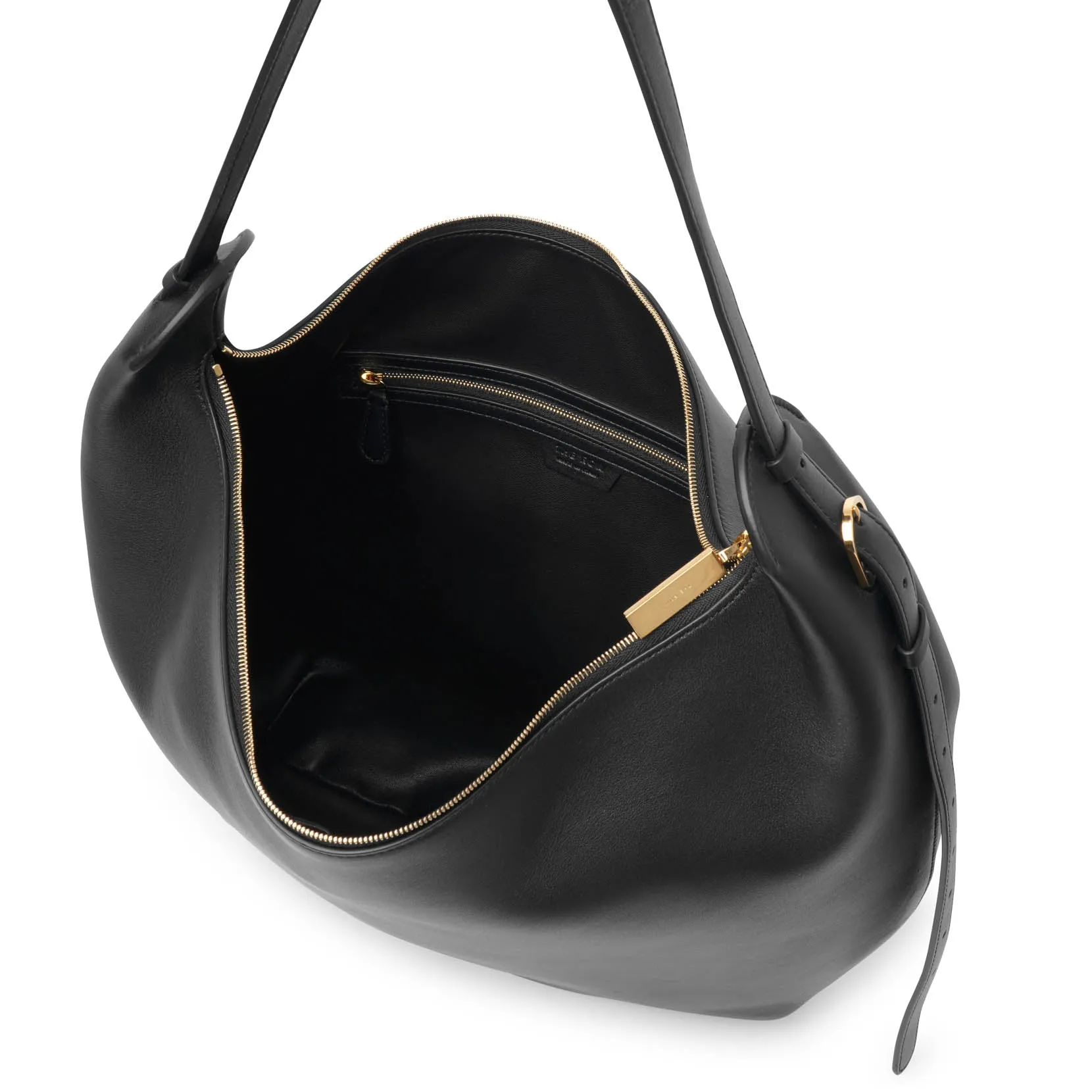 The Row N/S Allie black leather bag