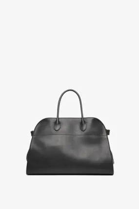 The Row Soft Margaux 15 black leather bag