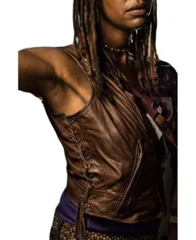 The Walking Dead Michonne Leather Vest for women