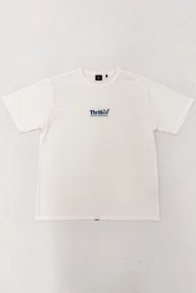 Thrills Workwear Embro Merch Fit Tee Dirty White