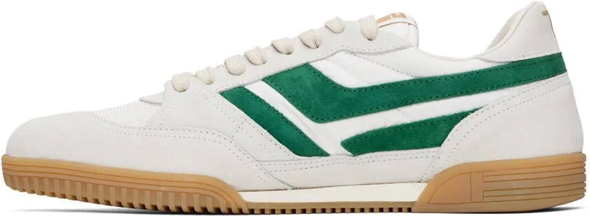 TOM FORD Green & White Jackson Sneakers